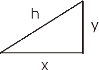 A right triangle